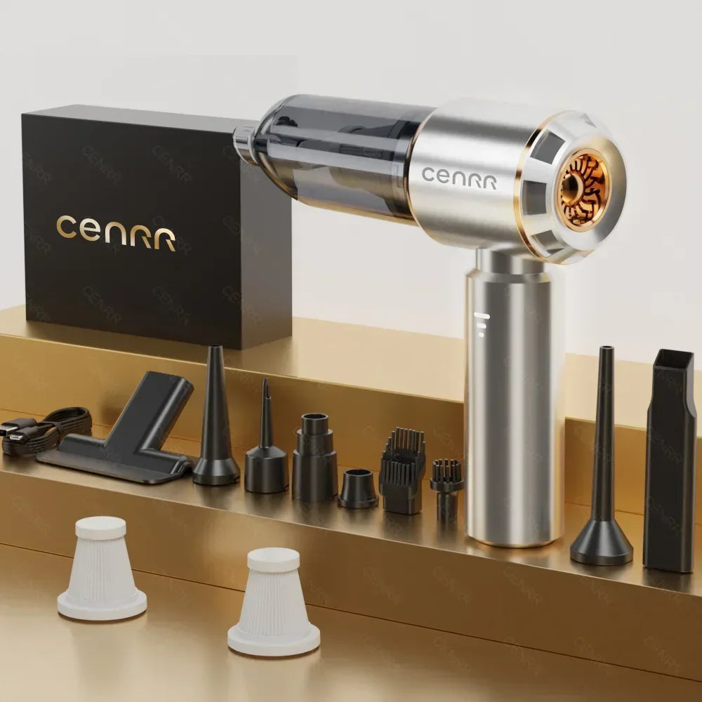 CENRR Cordless Car Vacuum Cleaner – 998000Pa High Suction