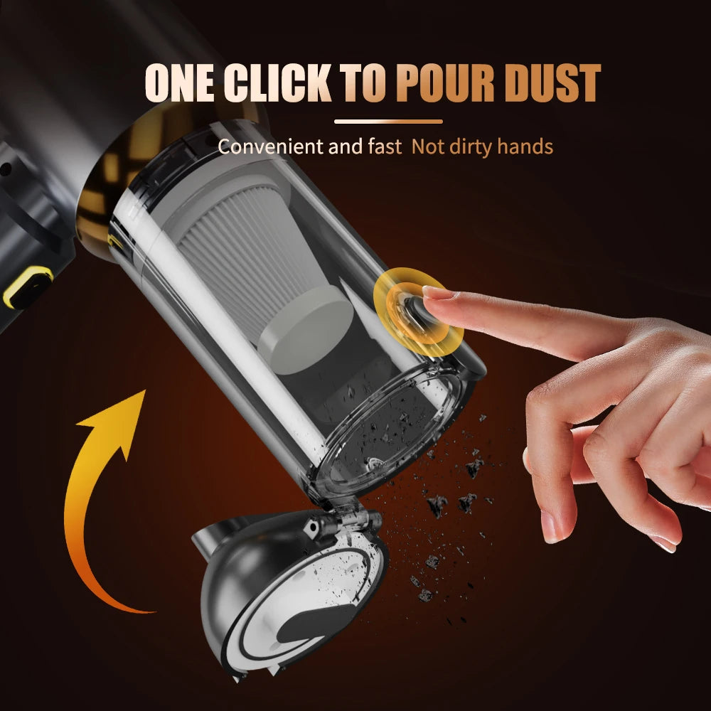 CENRR Cordless Car Vacuum Cleaner – 998000Pa High Suction