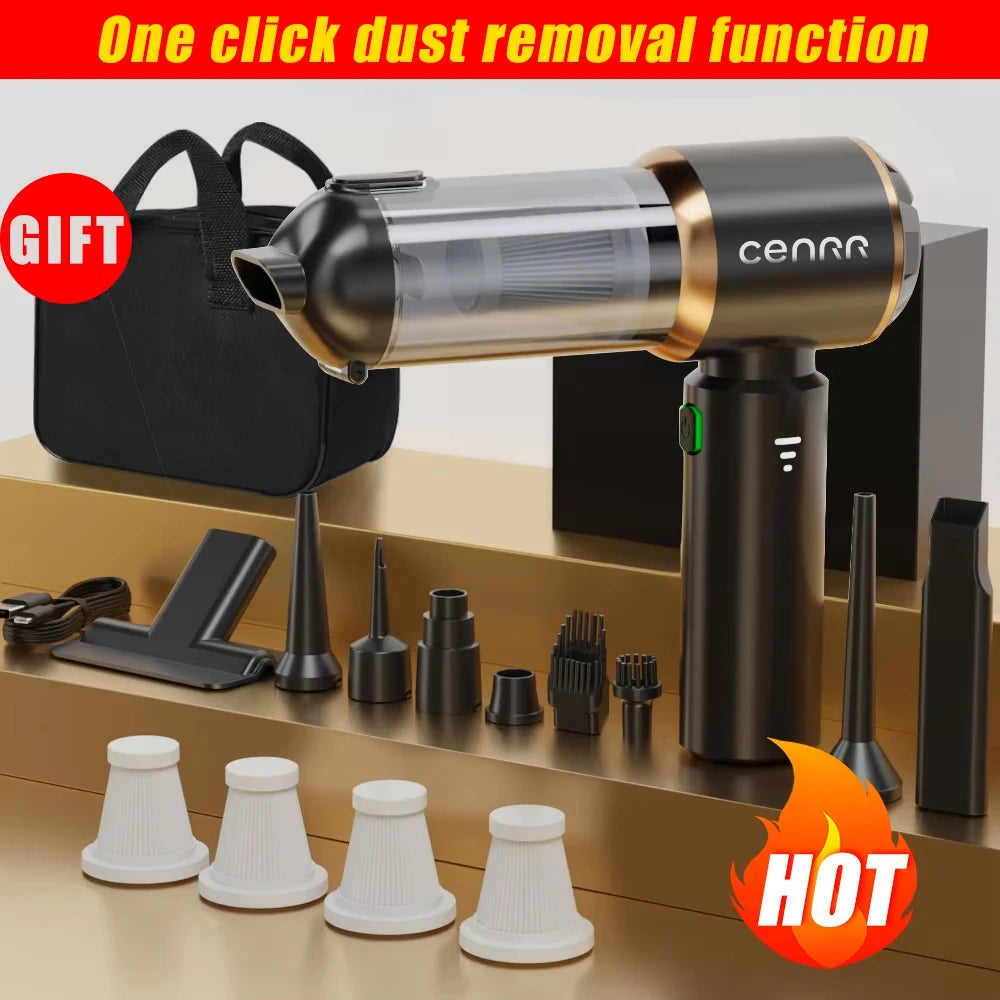 CENRR Cordless Car Vacuum Cleaner – 998000Pa High Suction